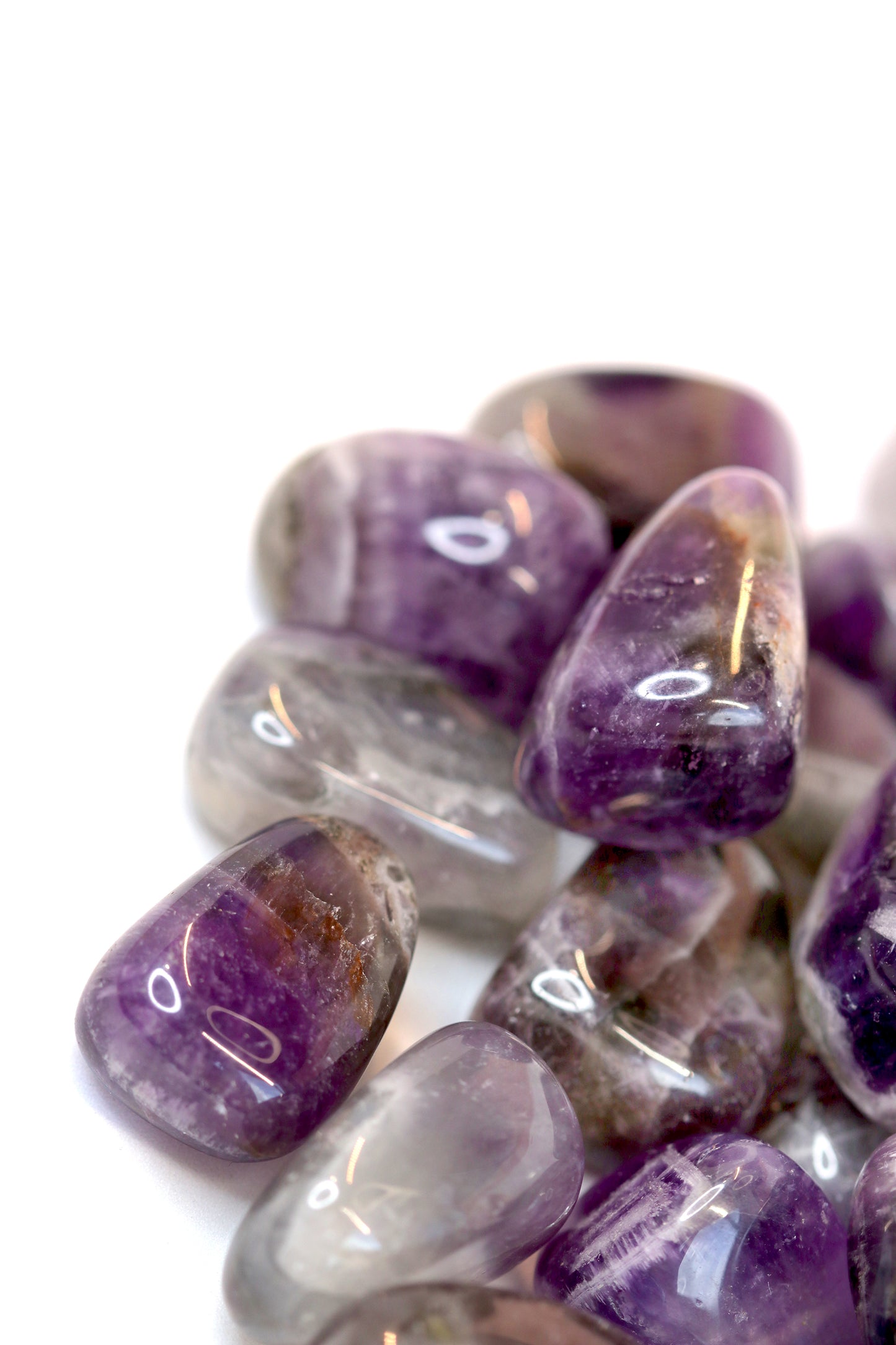 Natural Amethyst Tumblestone Crystals