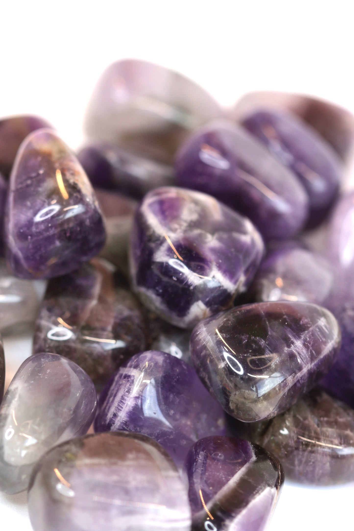 Natural Amethyst Tumblestone Crystals