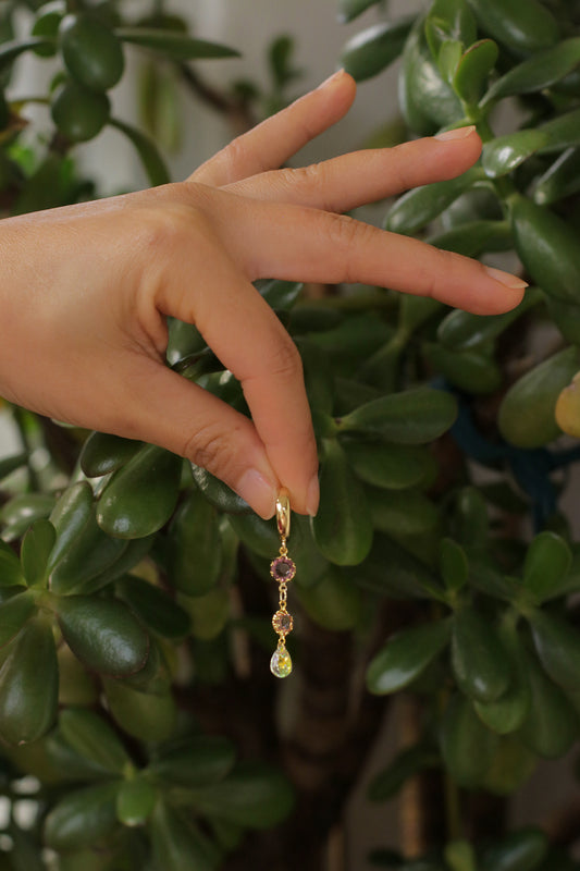 Candy Crystal Dangle EarringsNuma EstiloEarrings
