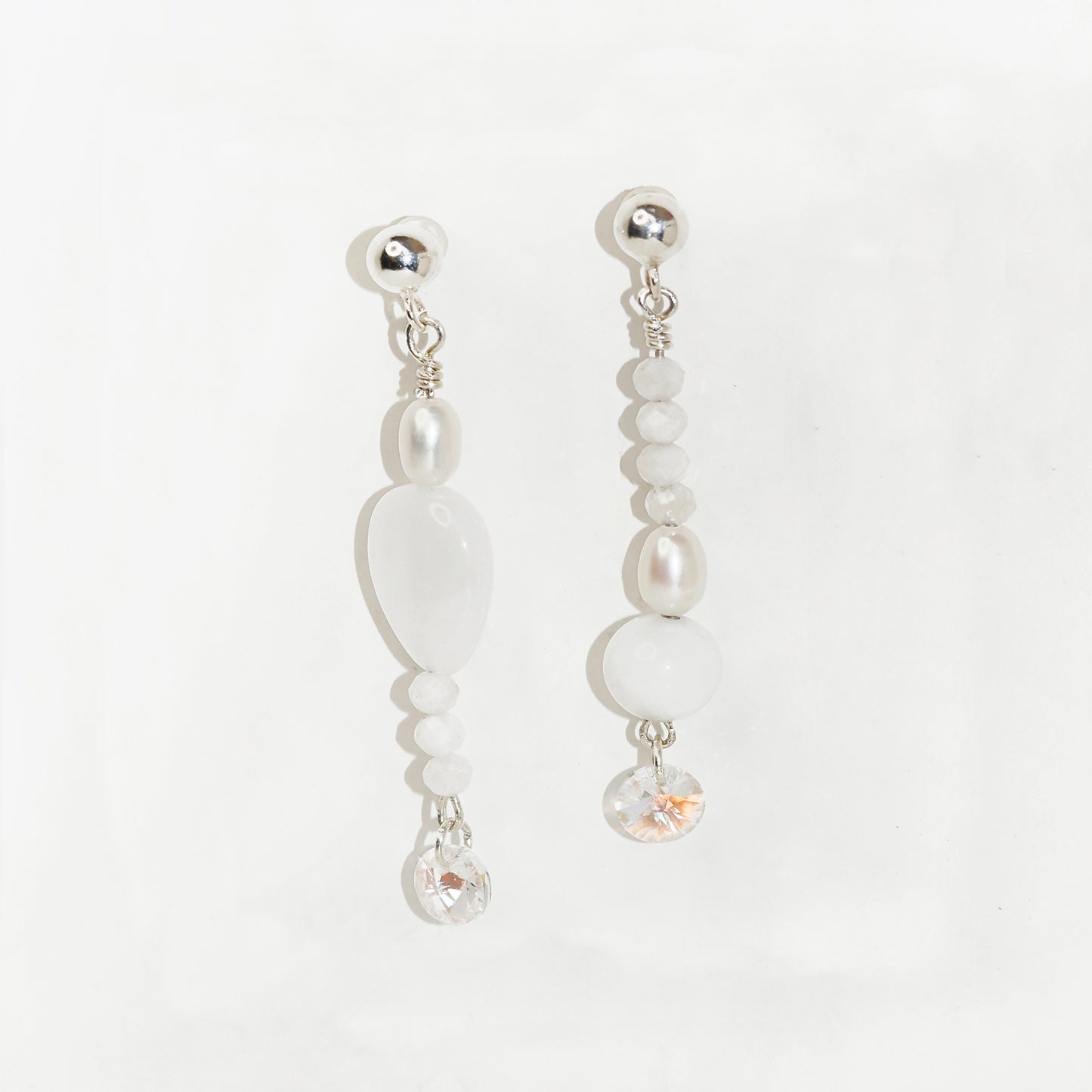 New Moon Wave Drop Earrings