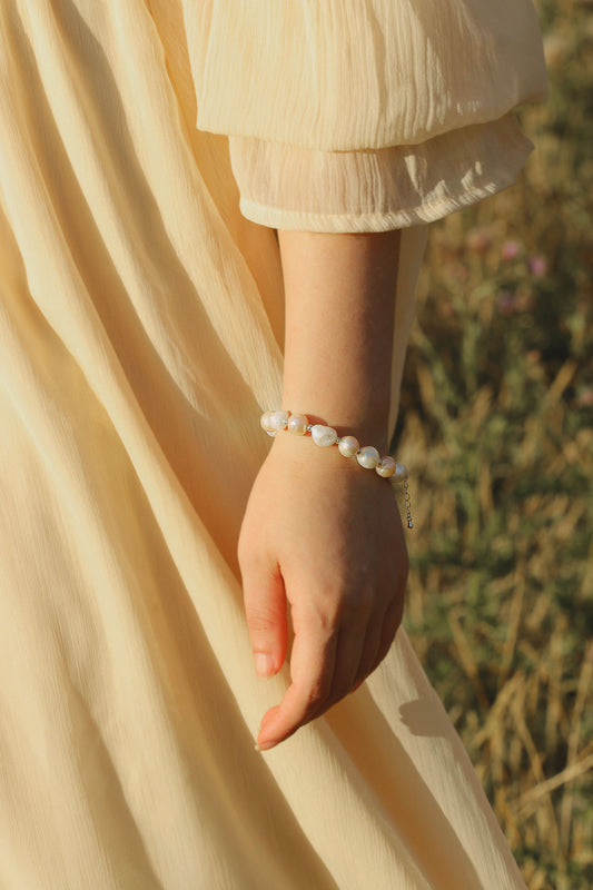 Rosy Pearl Bracelet