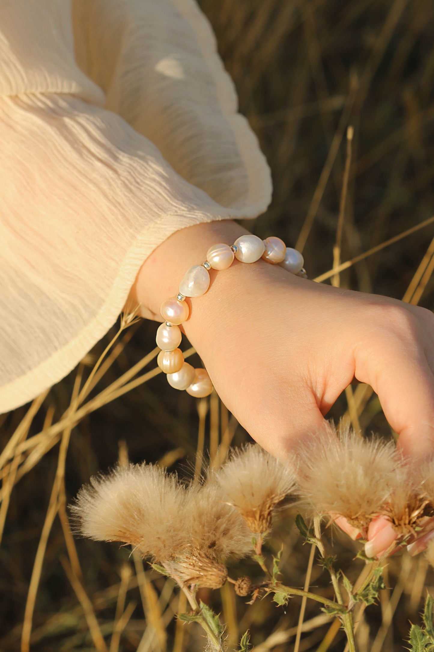 Rosy Pearl Bracelet