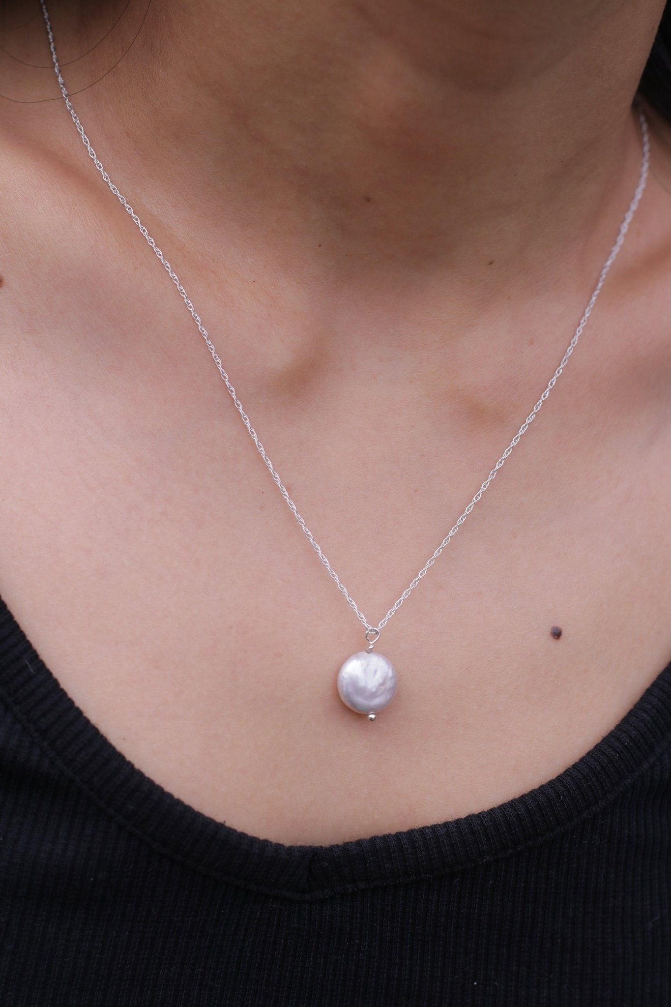 Pearl & silver NecklaceNuma EstiloSterling silver Necklace