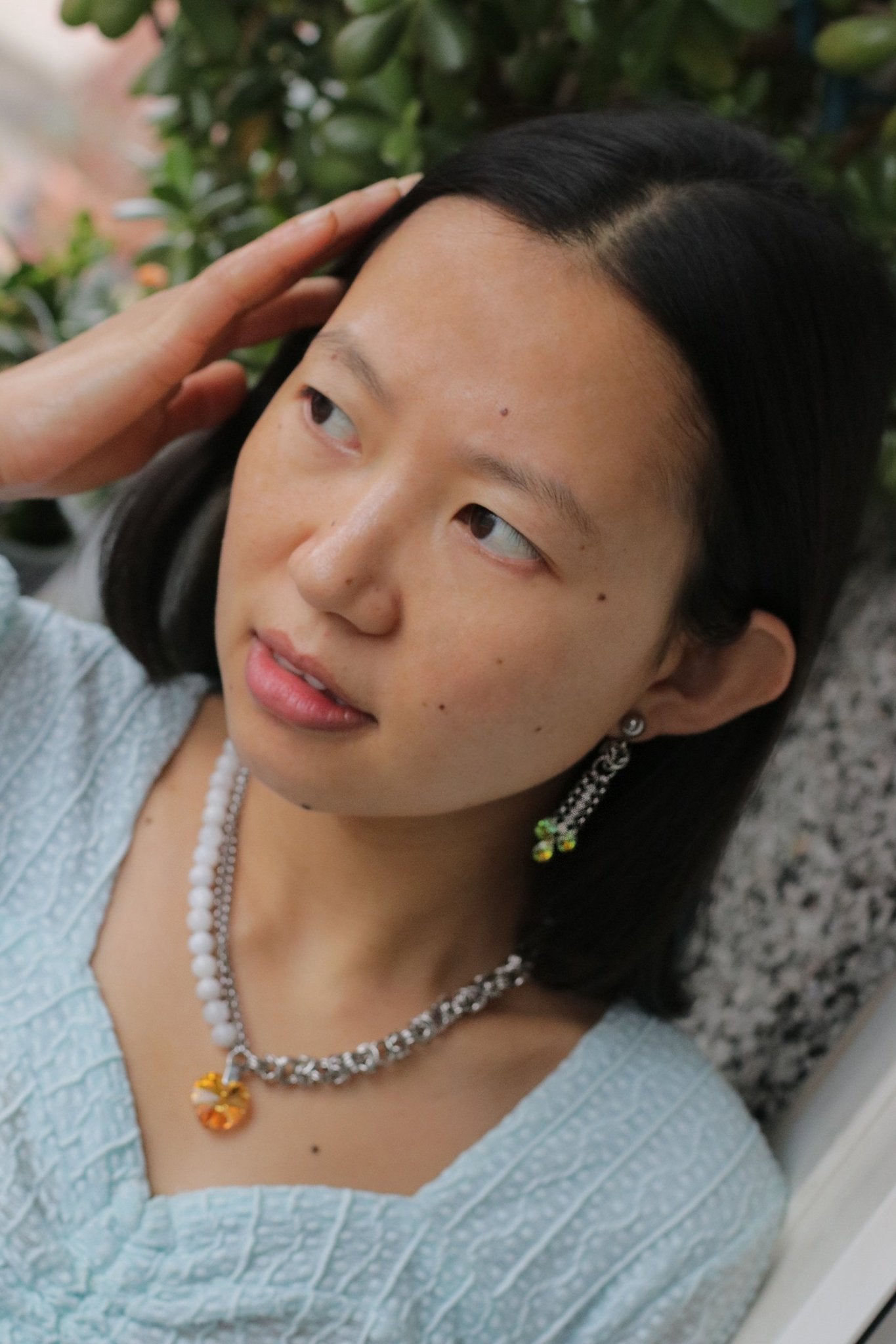 Moonstone Chainmail NecklaceNuma EstiloMoonstone Chainmail Necklaces
