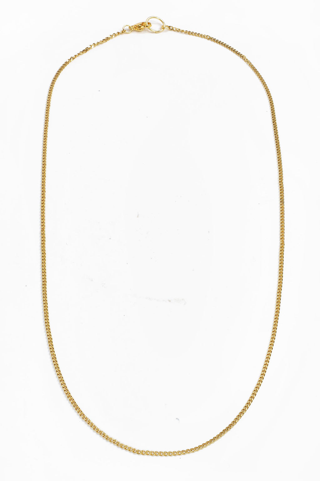 2mm Gold Plated Micro Curb Chains