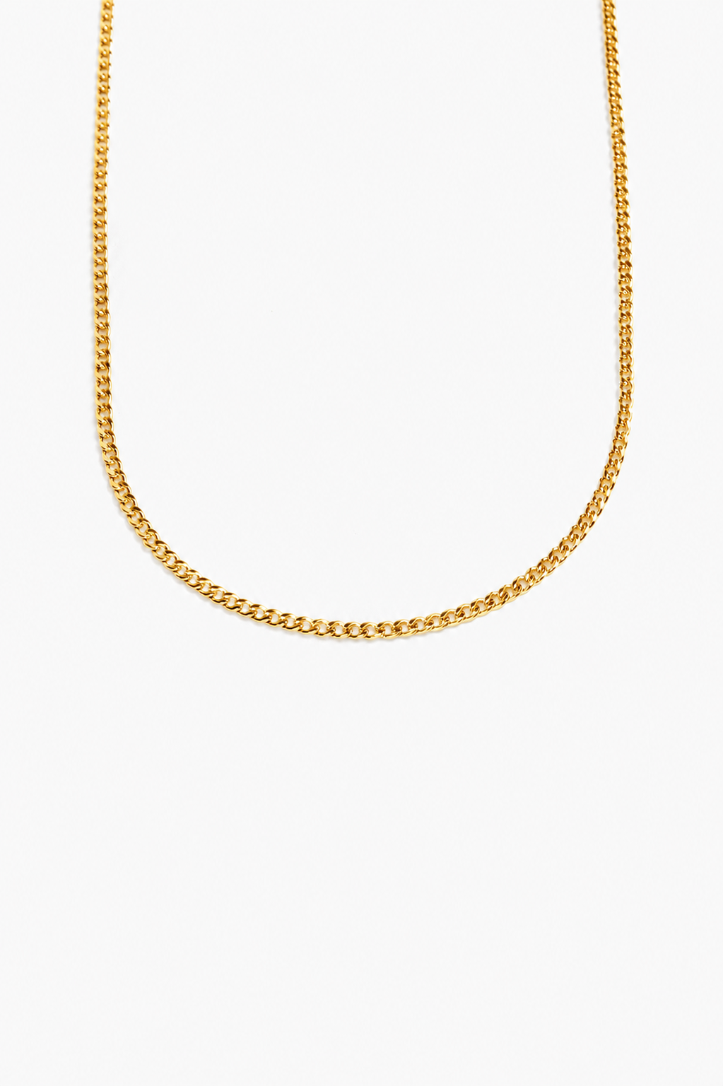 3mm Gold Curb Chain