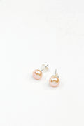 6.5mm-7mm light peach pearl stud