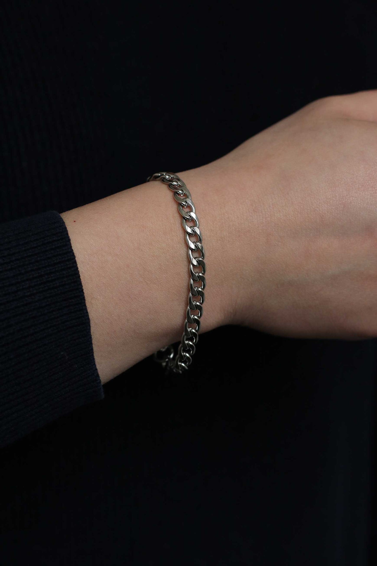6mm Stainless Steel Chain Bracelet