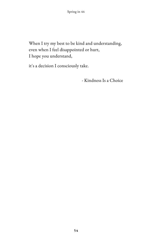Spring in 44 Poetry Book