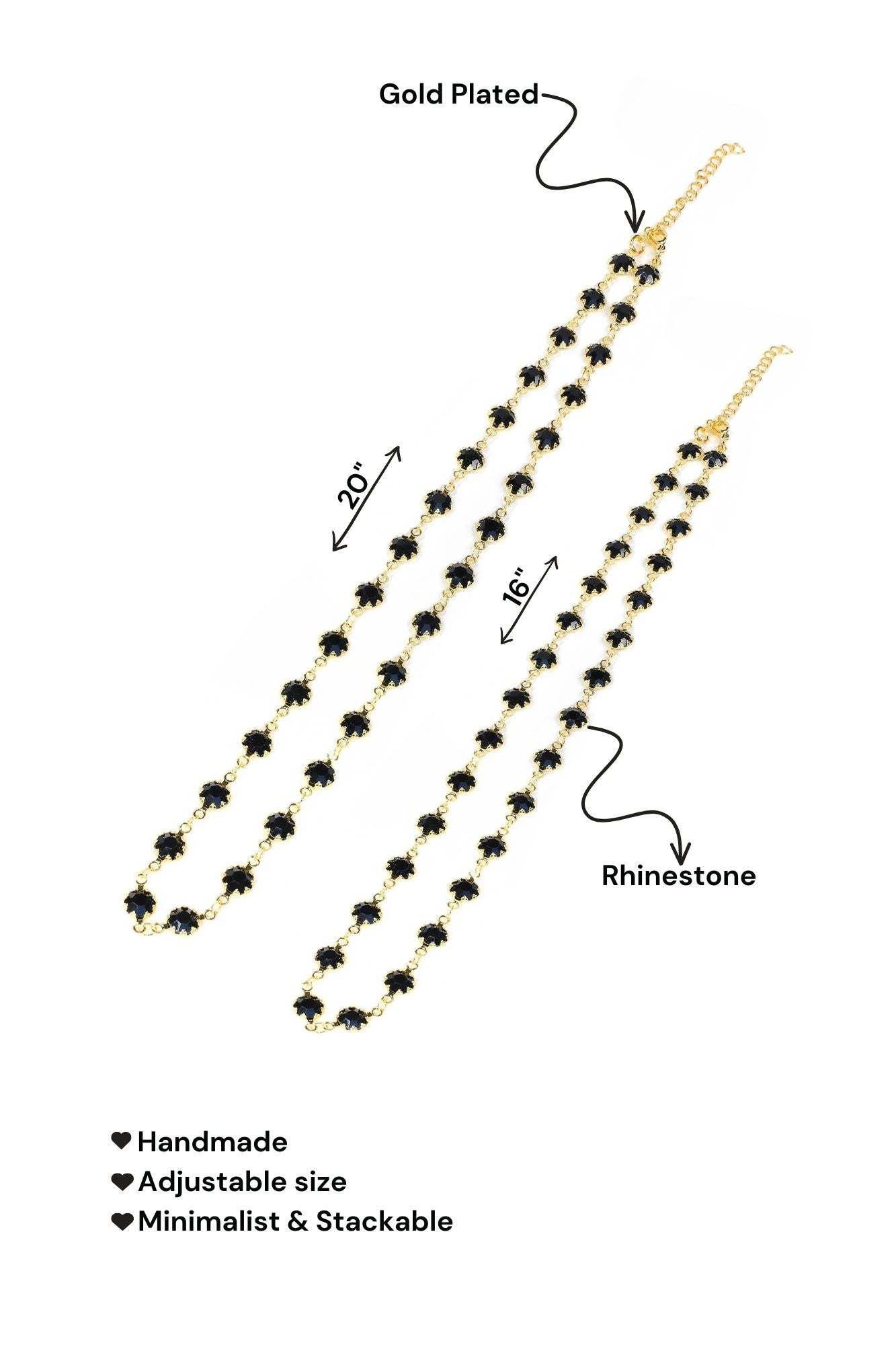 Blackberry Candy Crystal Necklace Detail
