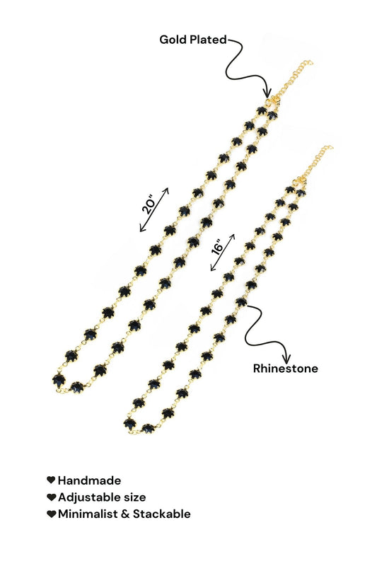 Blackberry Candy Crystal Necklace Detail