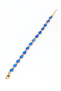 Blue Water Teardrop Tennis Bracelet