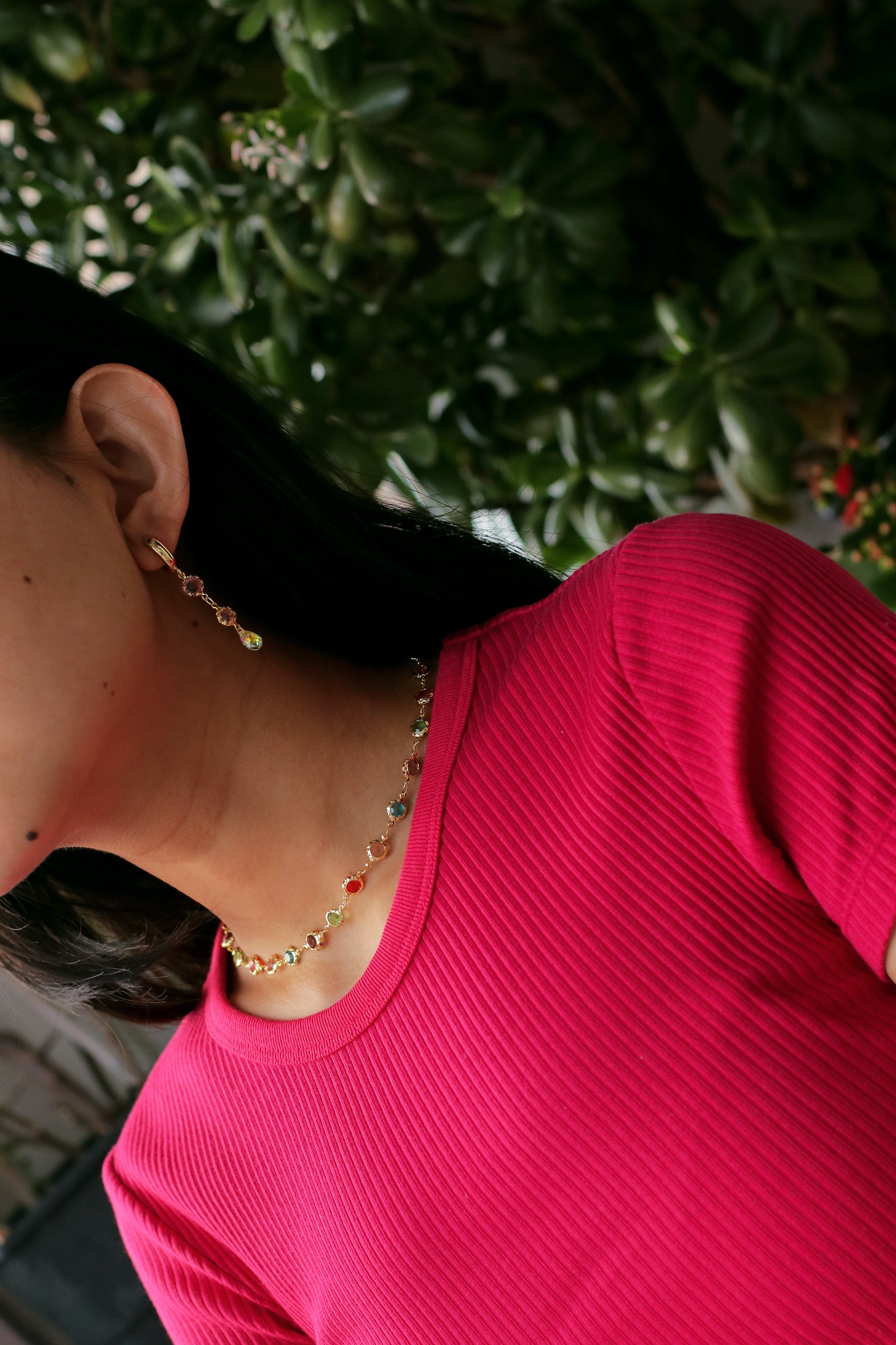 Candy Crystal Choker NecklaceNuma EstiloChoker Necklace