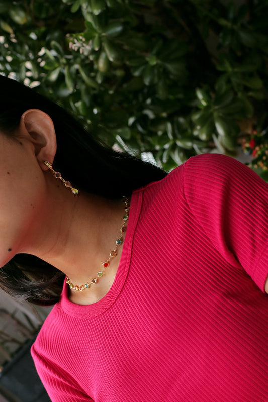 Candy Crystal Choker NecklaceNuma EstiloChoker Necklace