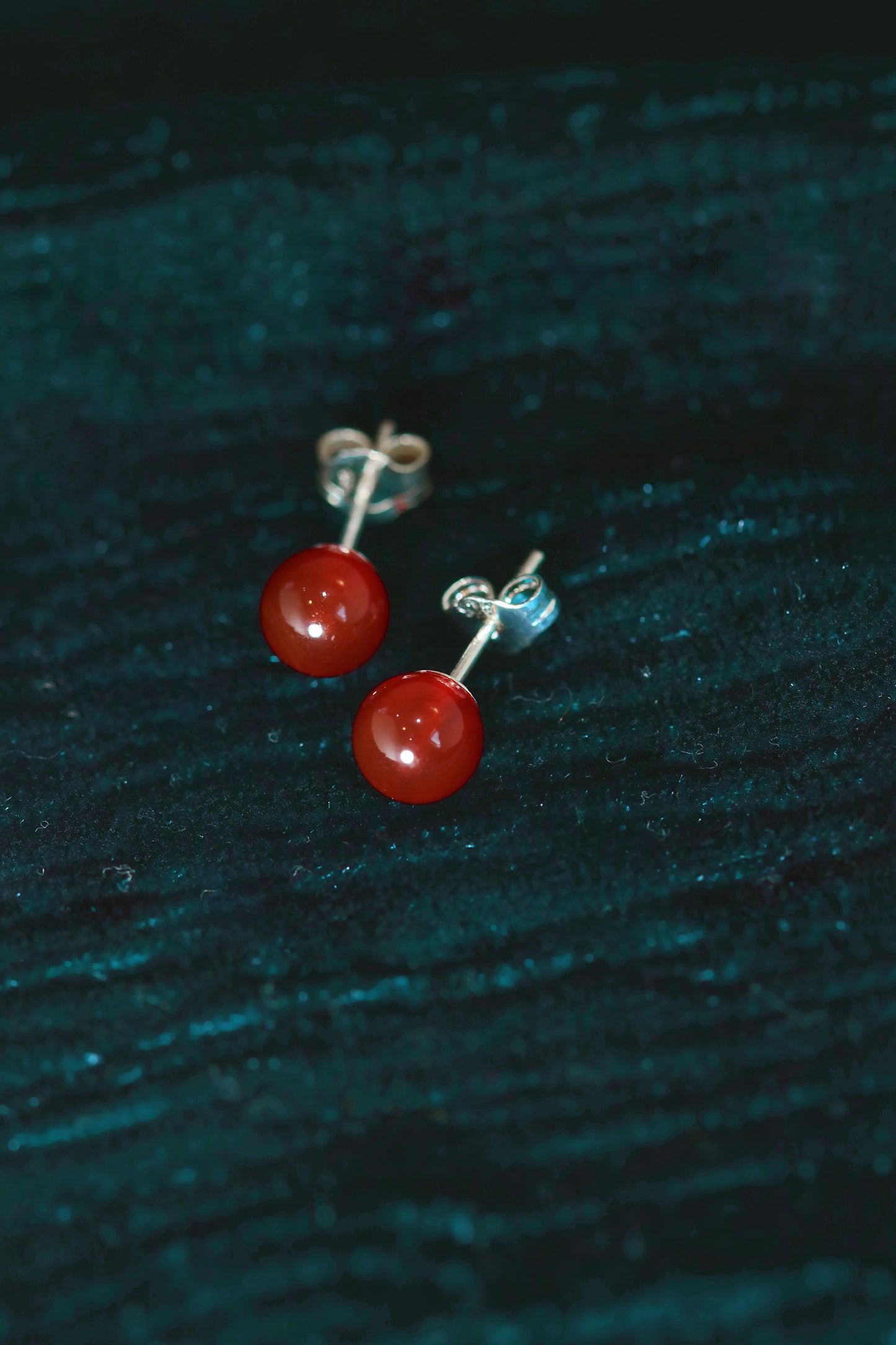 Carnelian Ember Studs