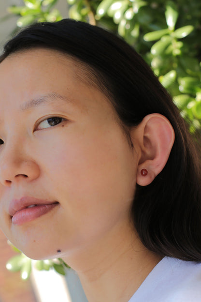 Carnelian Ember Studs