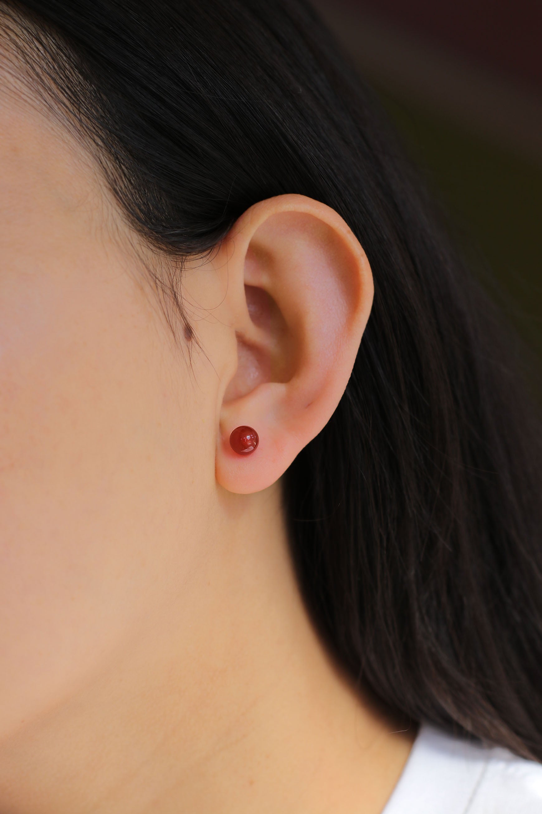 Carnelian Ember Studs