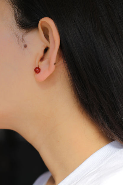 Carnelian Ember Studs