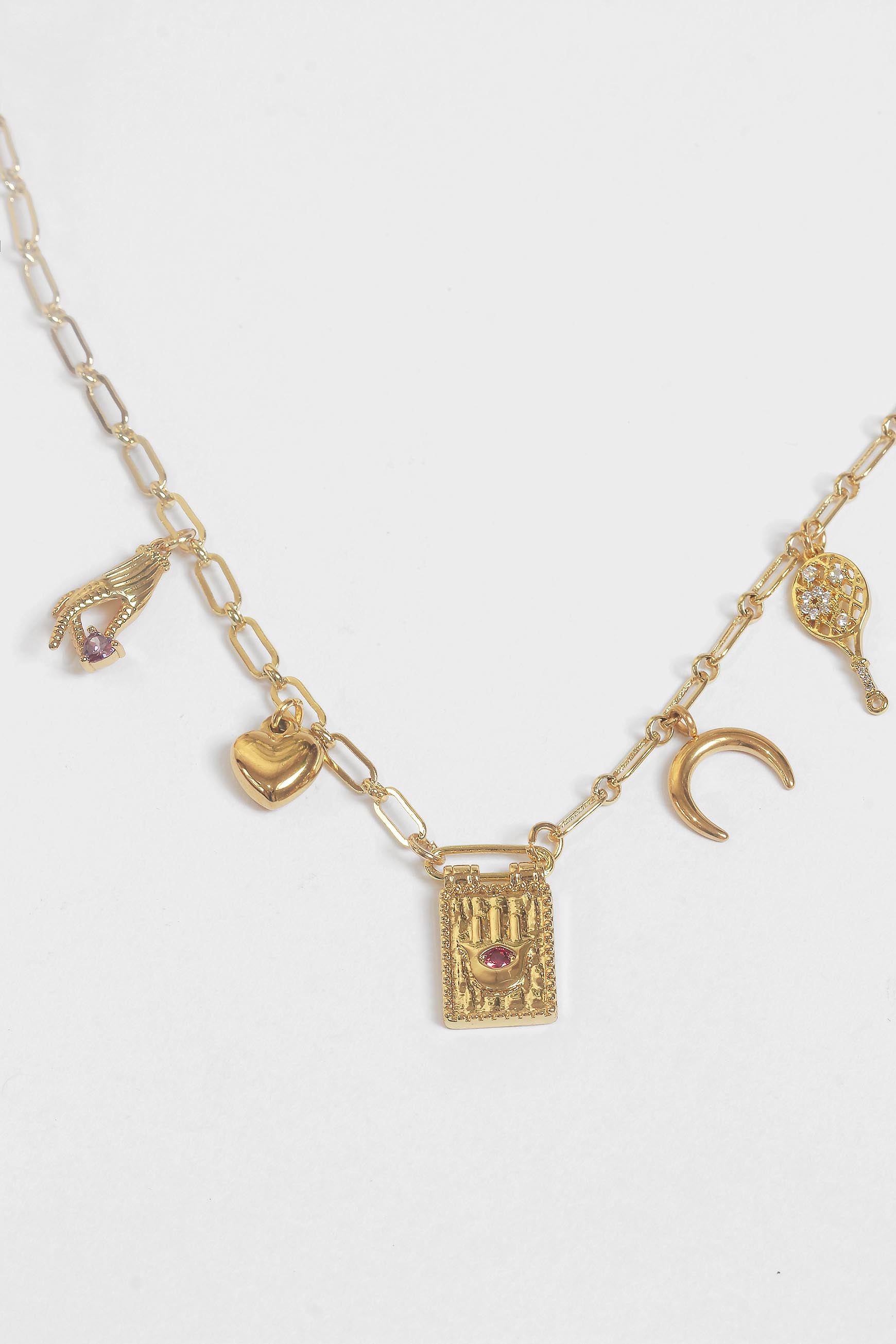 Moonlit Promise Charm Choker