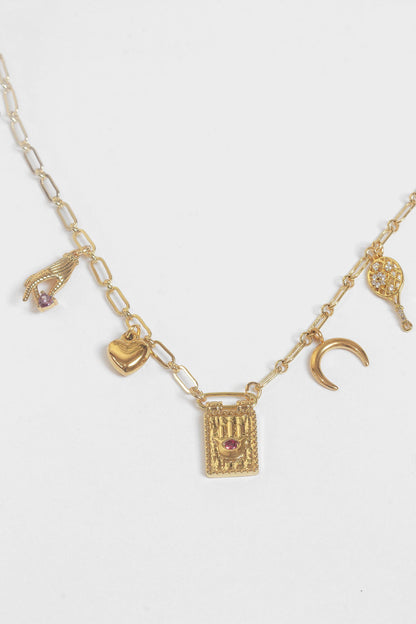 Moonlit Promise Charm Choker