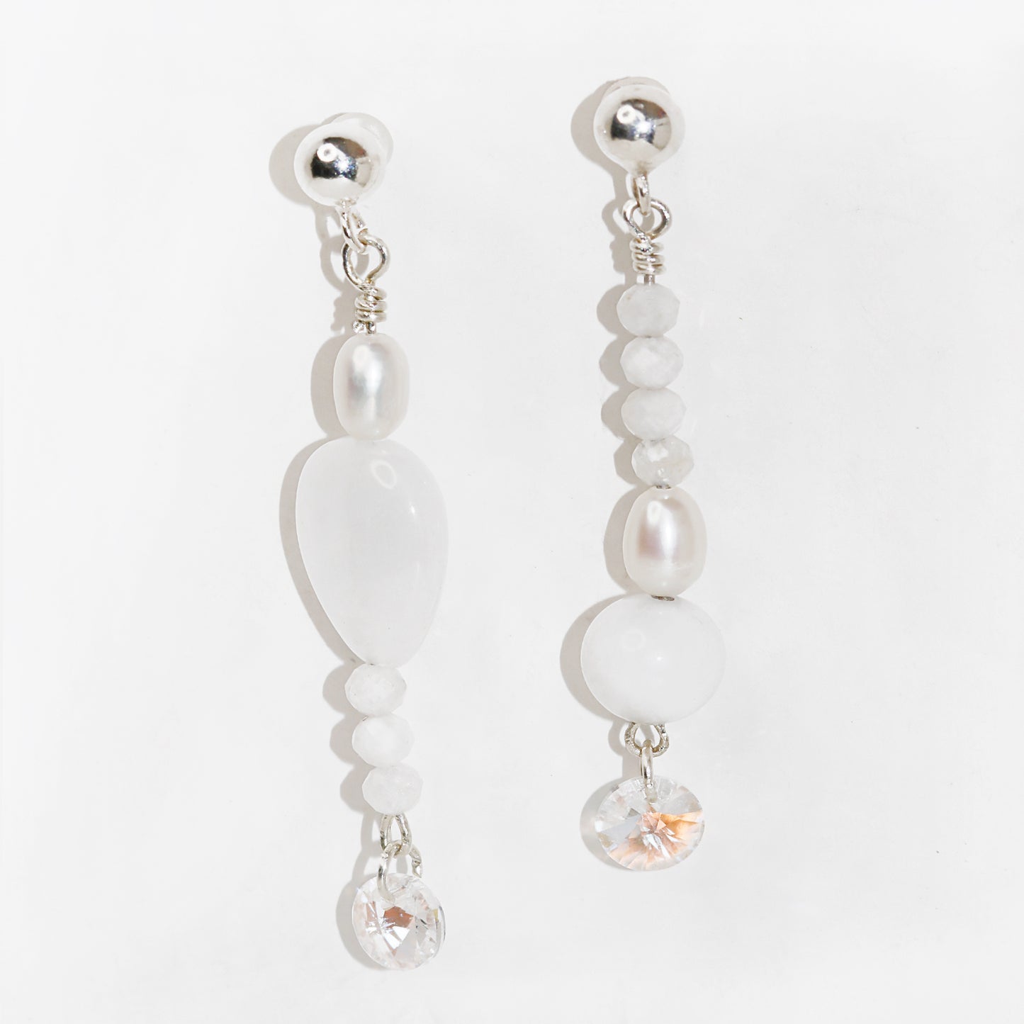 New Moon Wave Drop Earrings