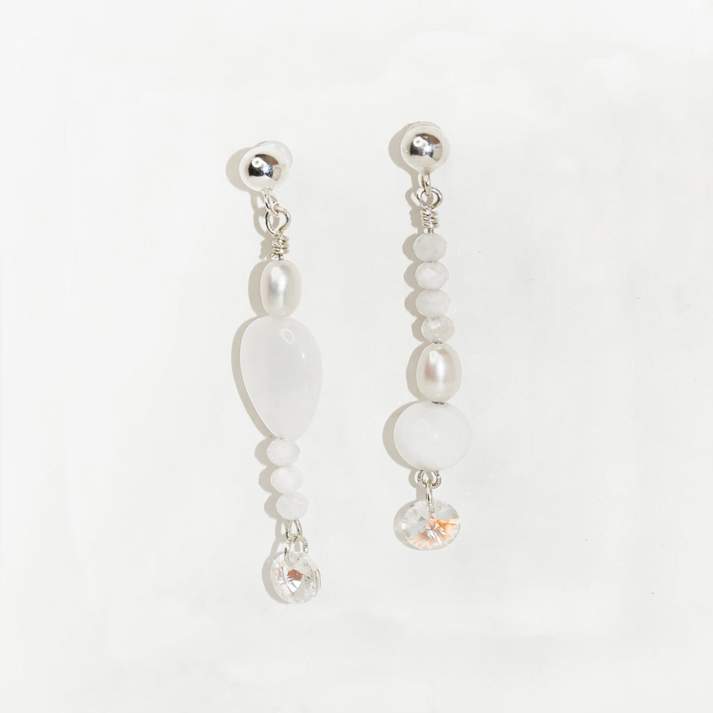 New Moon Wave Drop Earrings