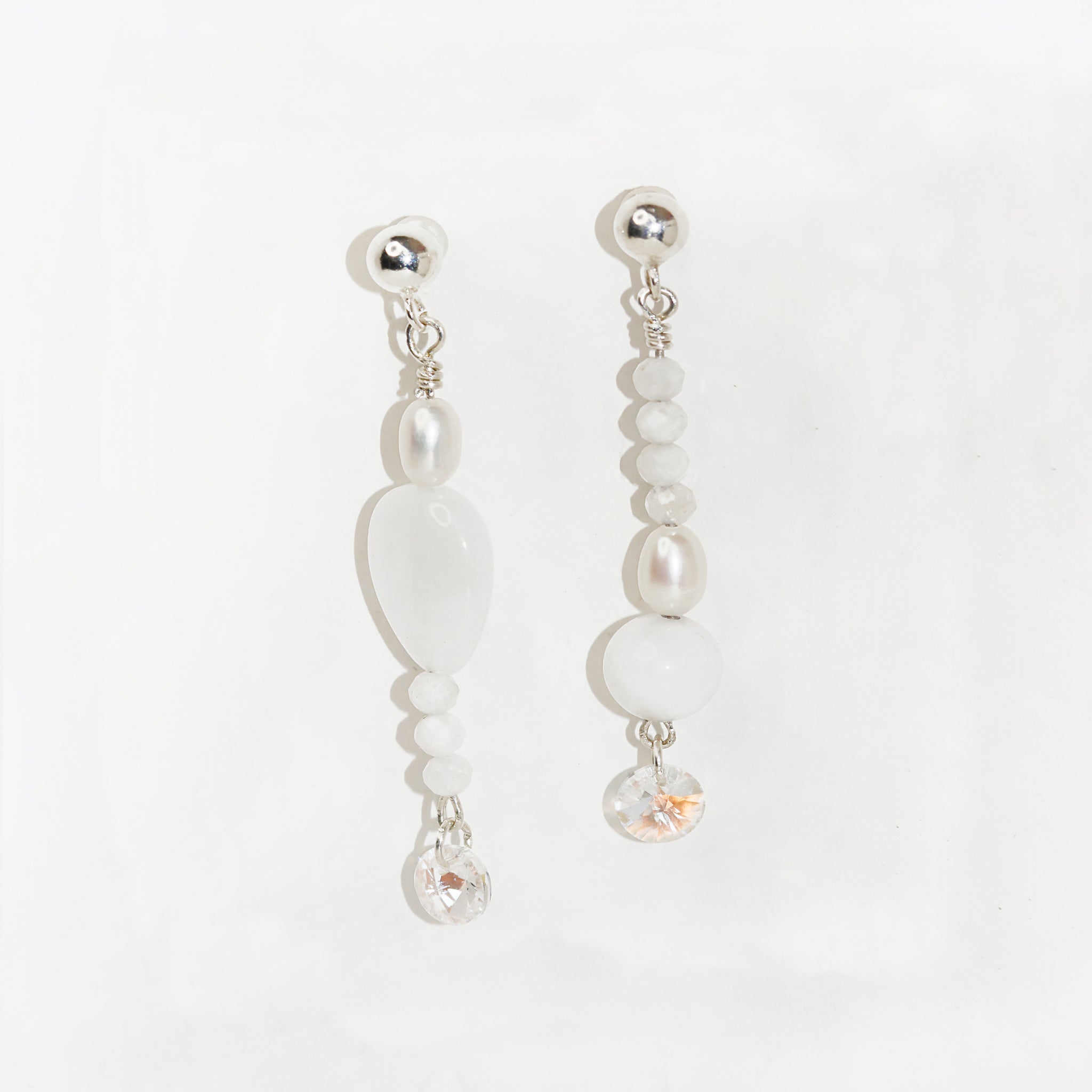 New Moon Wave Drop Earrings