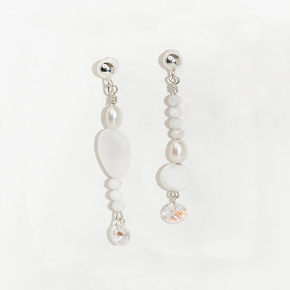 New Moon Wave Drop Earrings