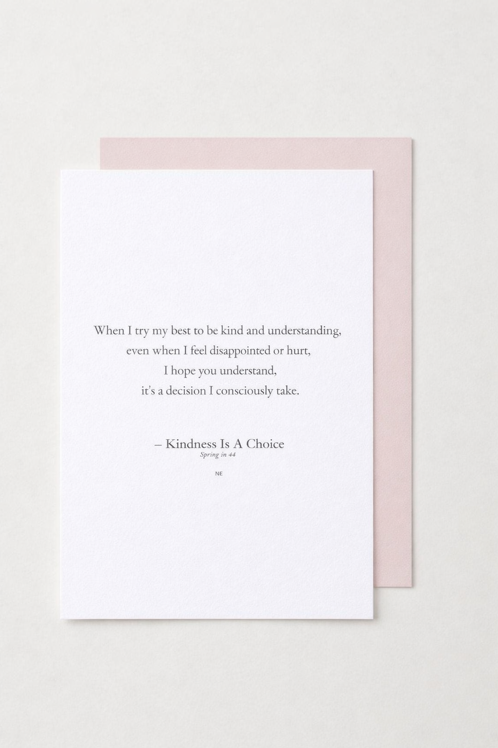 Kindness Is A Choice | Limited First Edition Art Print