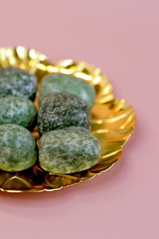 Natural Rich Jade Tumblestone Crystals