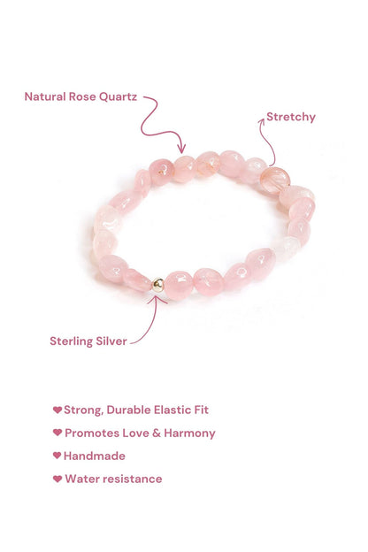 Blissful Harmony Rose Quartz Bracelet