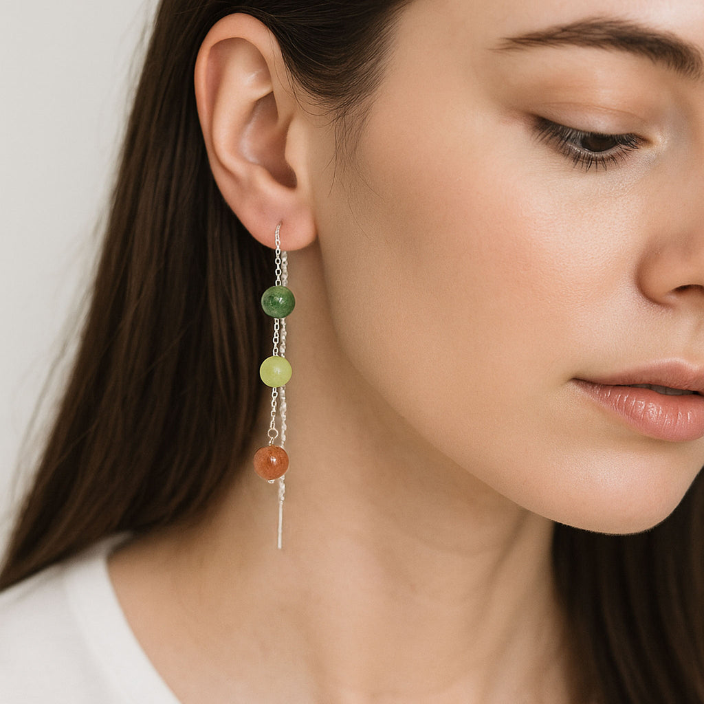 Sun, Soil, Soul Thread Earrings