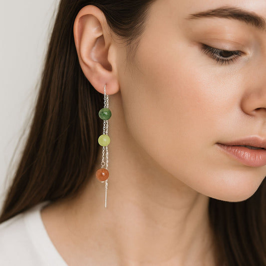 Sun, Soil, Soul Thread Earrings