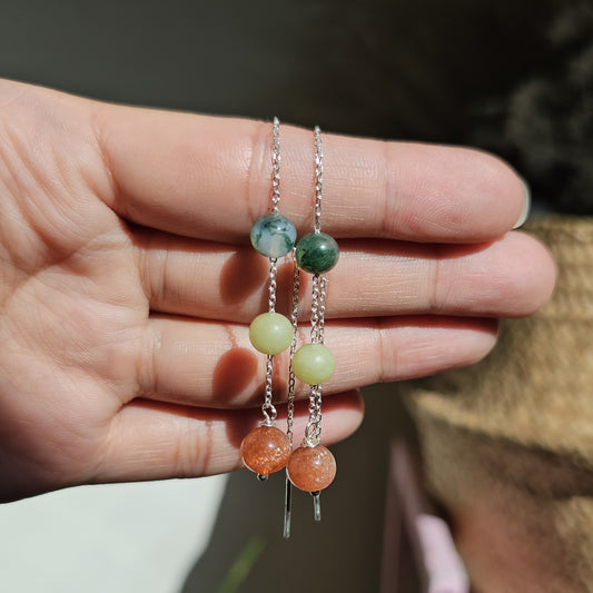Sun, Soil, Soul Thread Earrings