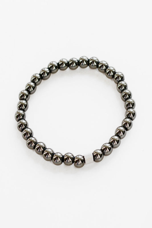 Black Hematite beaded braceletNuma EstiloMen's bracelet