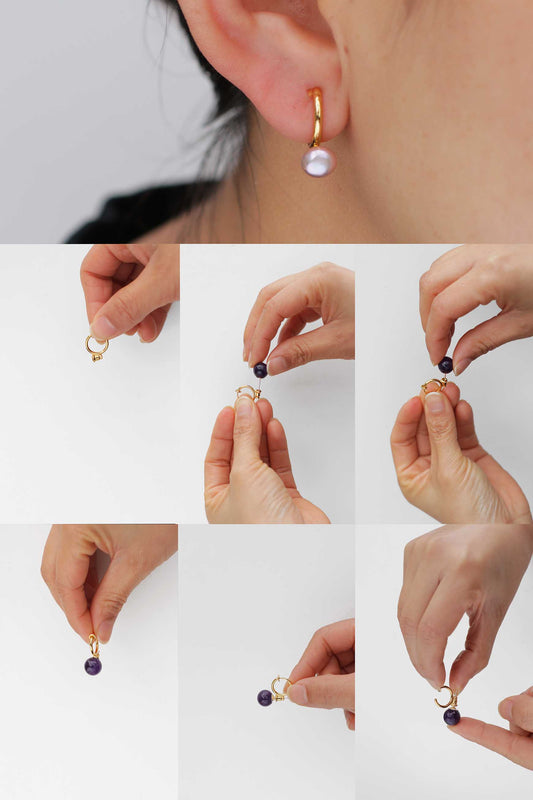 Gold Clip-On Earring Converters
