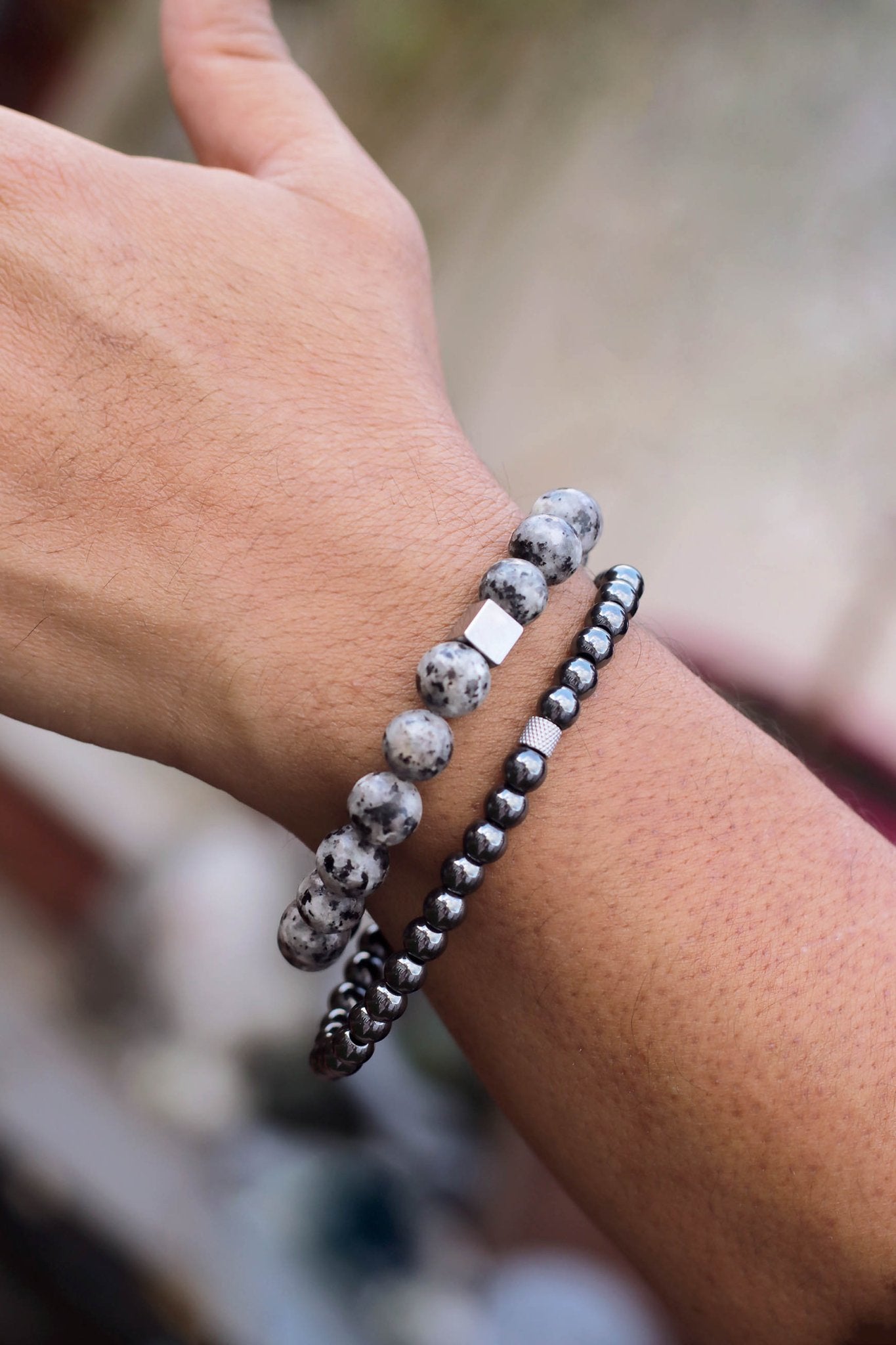 Kiwi Gemstone BraceletNuma EstiloMen's bracelet