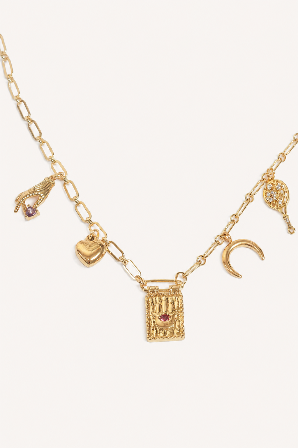 Moonlit Promise Charm Choker