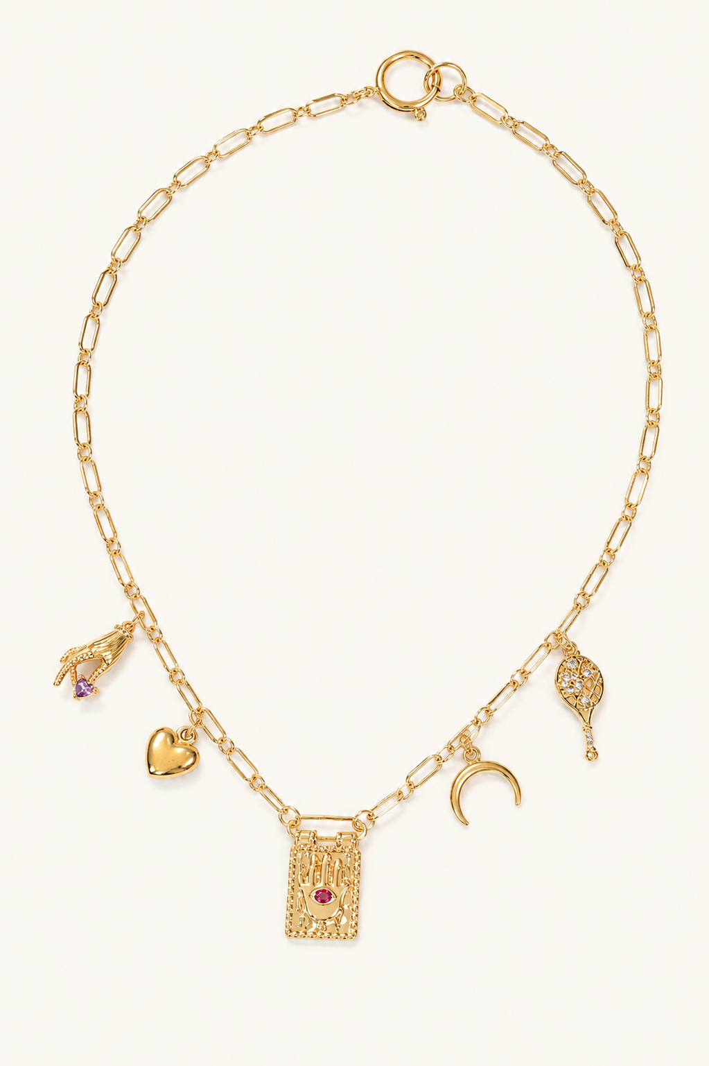 Moonlit Promise Charm Choker